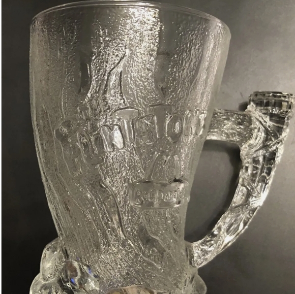 FLINTSTONES Set of 2 McDonald's Mugs Vintage 1993 mammoth tusks - Picture 1 of 4